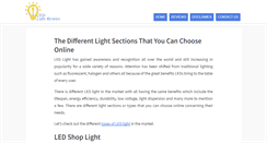 Desktop Screenshot of ledlightreviews.net