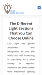 Mobile Screenshot of ledlightreviews.net