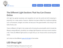 Tablet Screenshot of ledlightreviews.net